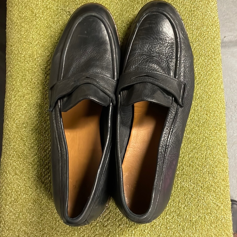 Frye Black Leather Loafers size 13